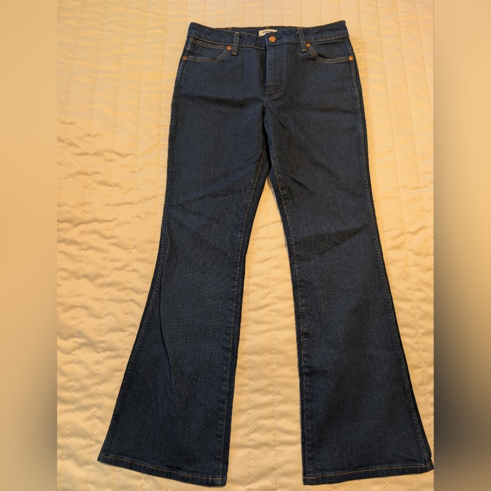Women's Wrangler Westward Boot Cut Dark Blue Flare Jeans